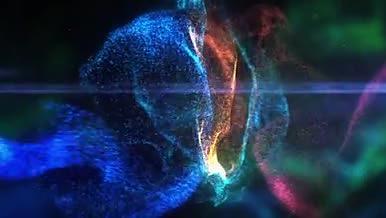 十一个粒子光线渲染变换AE模板视频的预览图